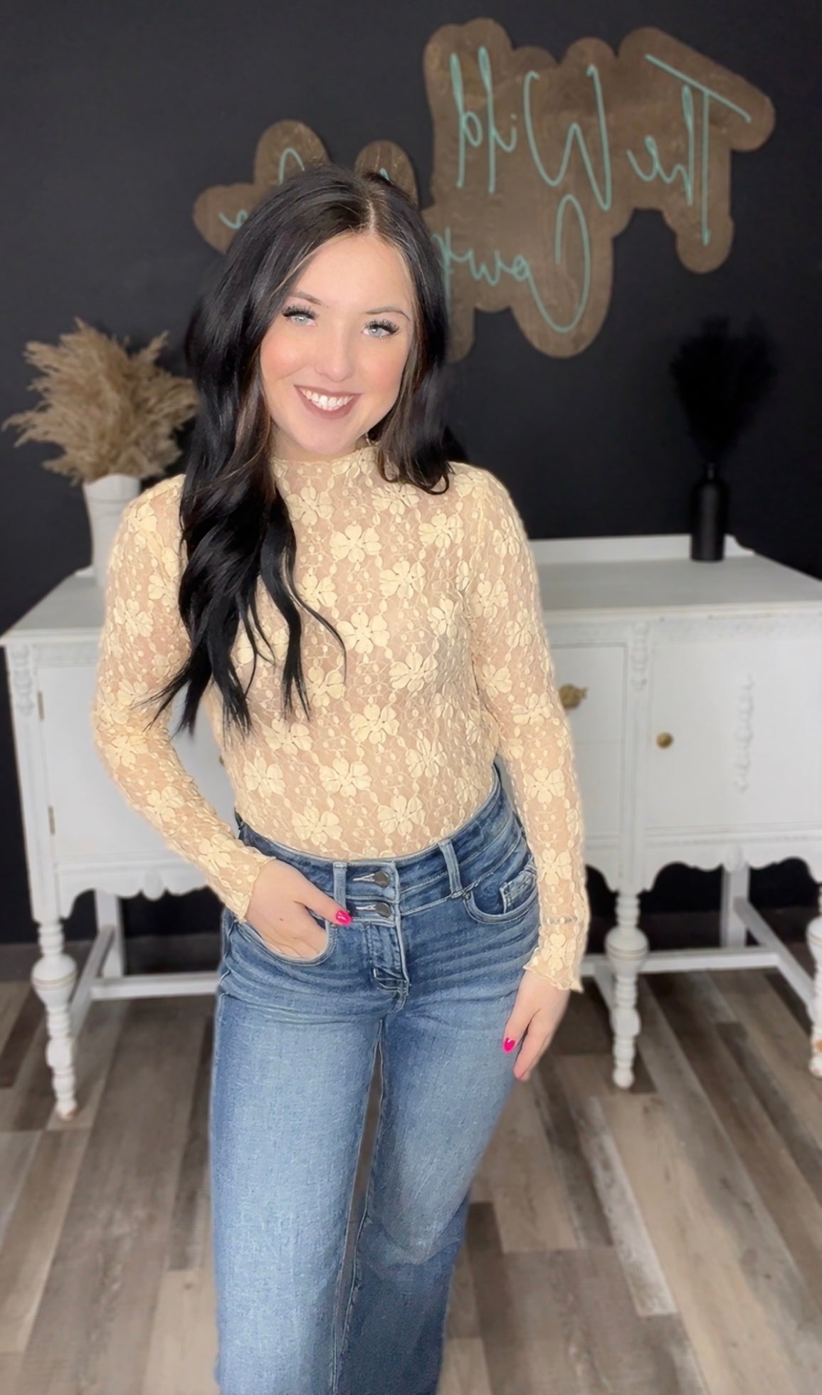 Ivory Lace Top