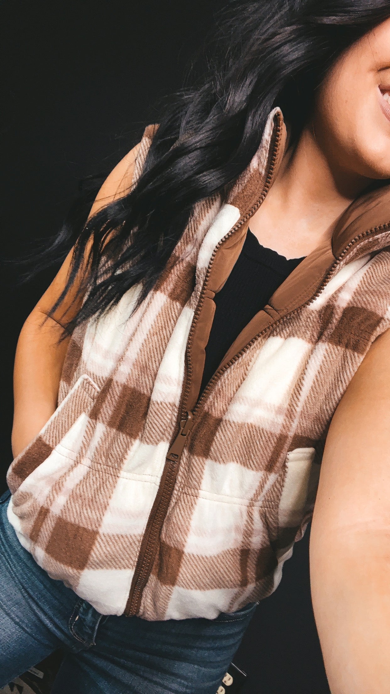 Reversible Cropped Puffer Vest