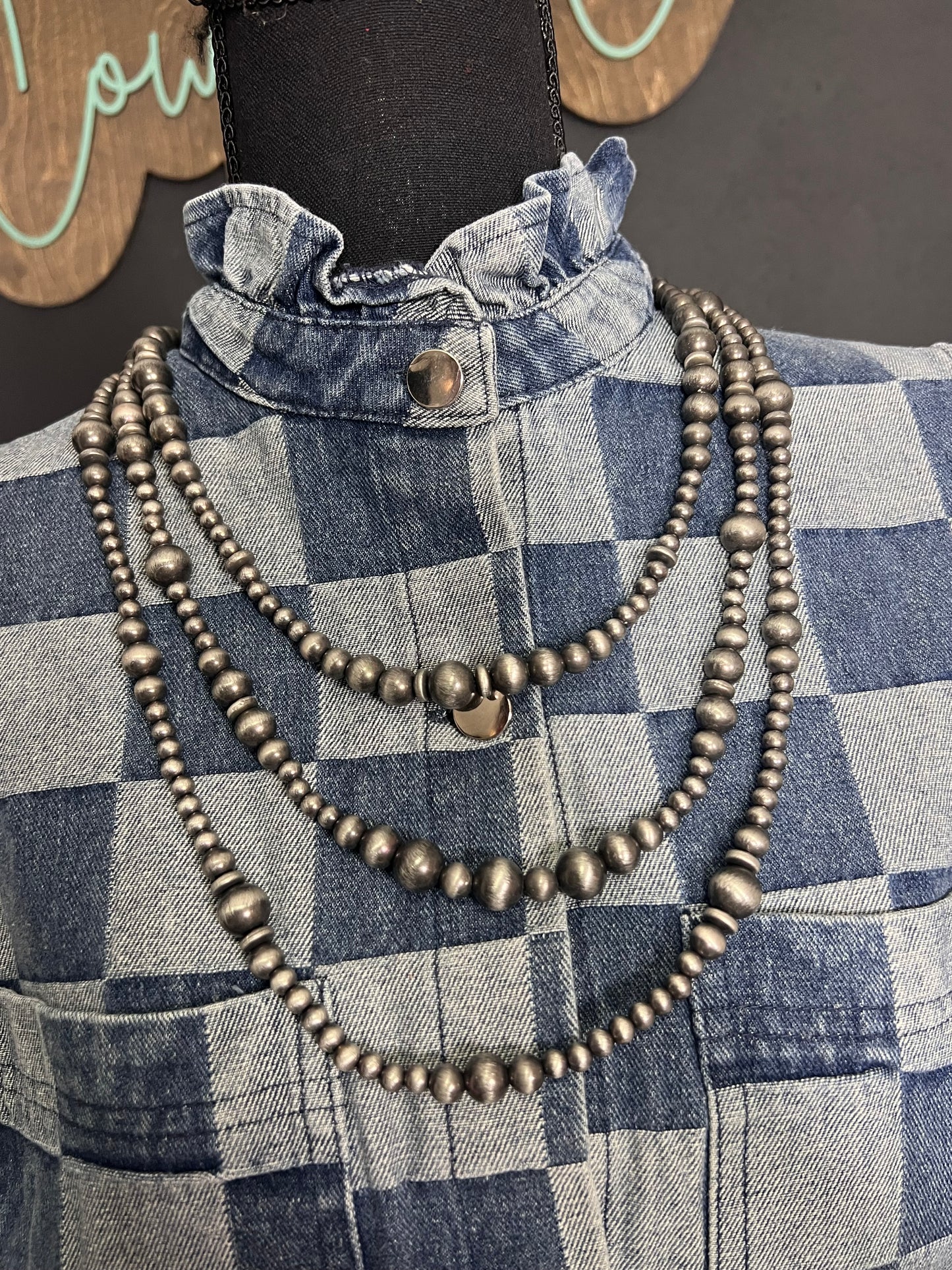 Multi-Strand Beaded Necklace