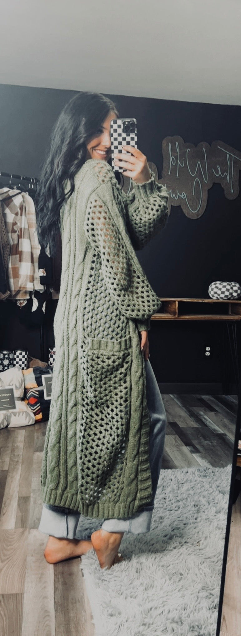 Kandias Knit Cardigan- Olive
