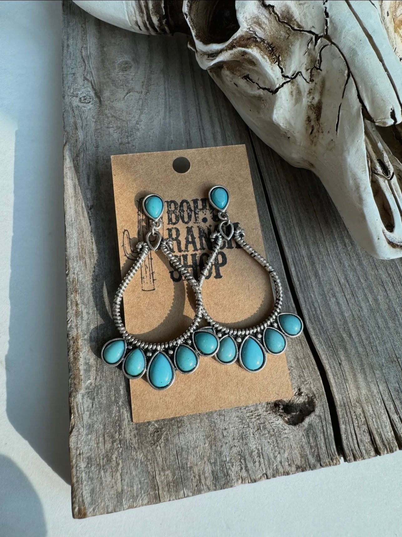 Teardrop Stone Earrings