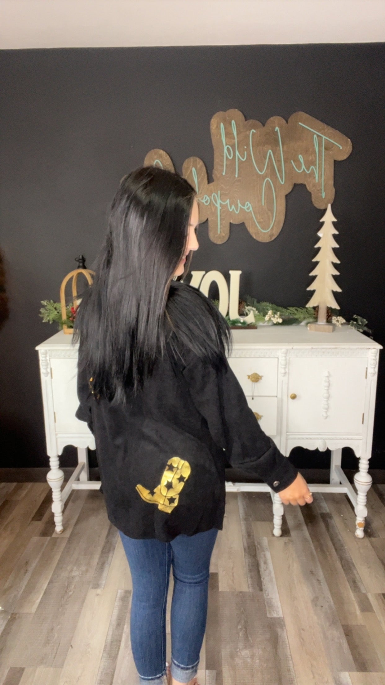 Golden Boots Shacket