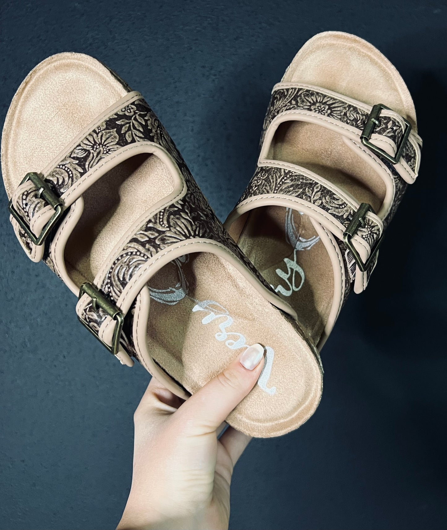 The Cassidy Sandals- Dark Brown