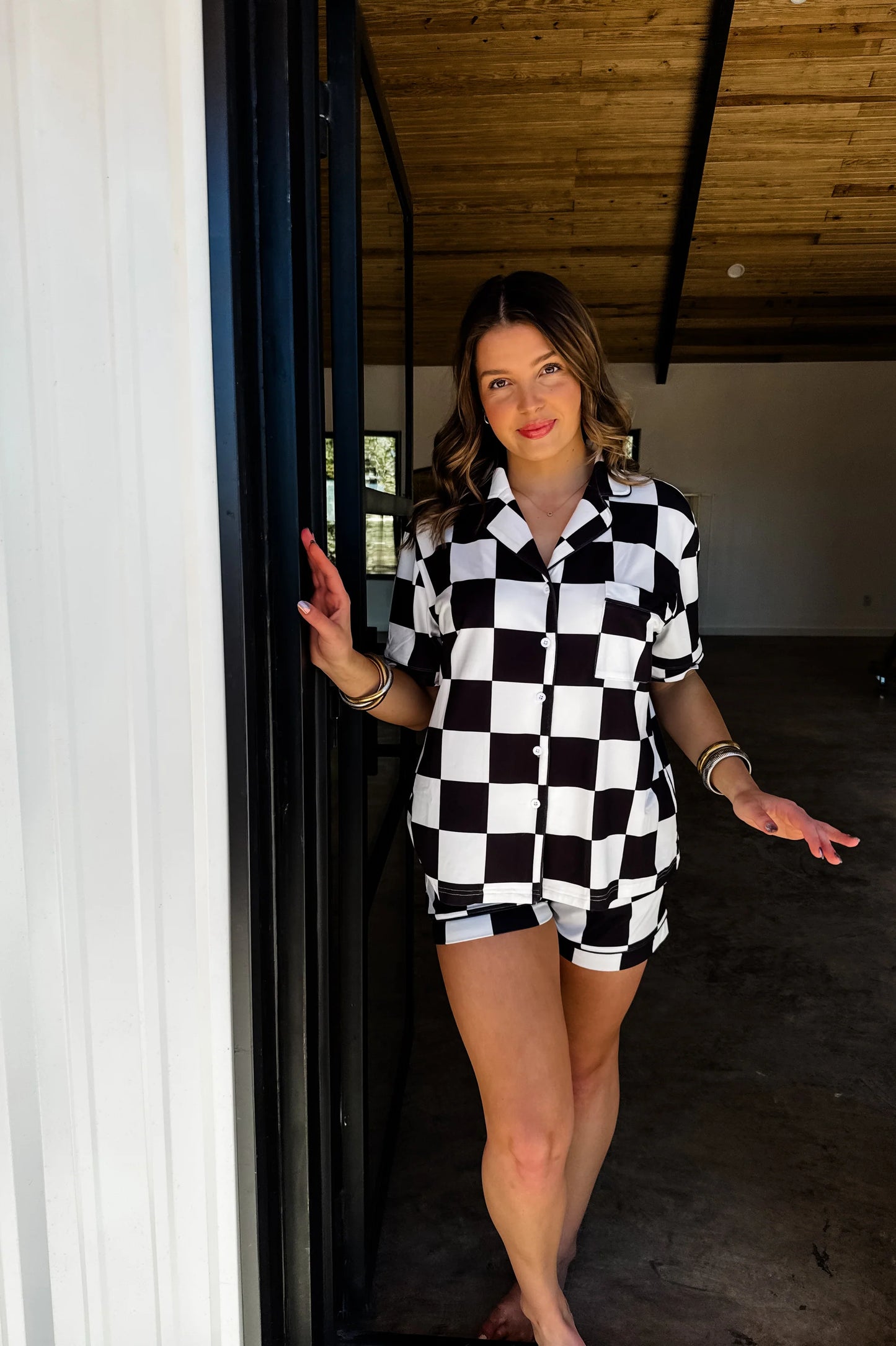 Checked PJ Set