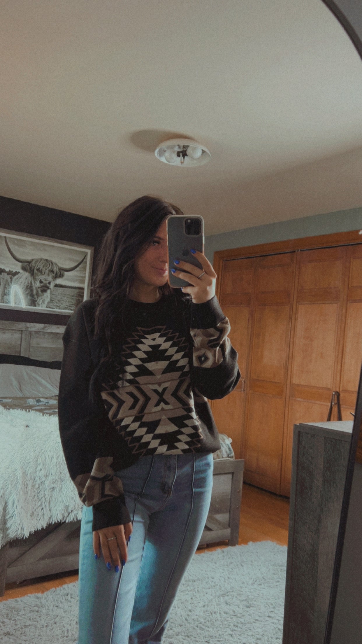 Night Aztec Sweater