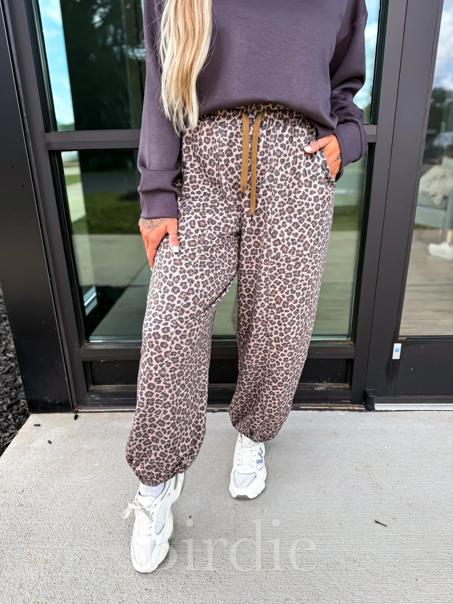 Leopard Joggers