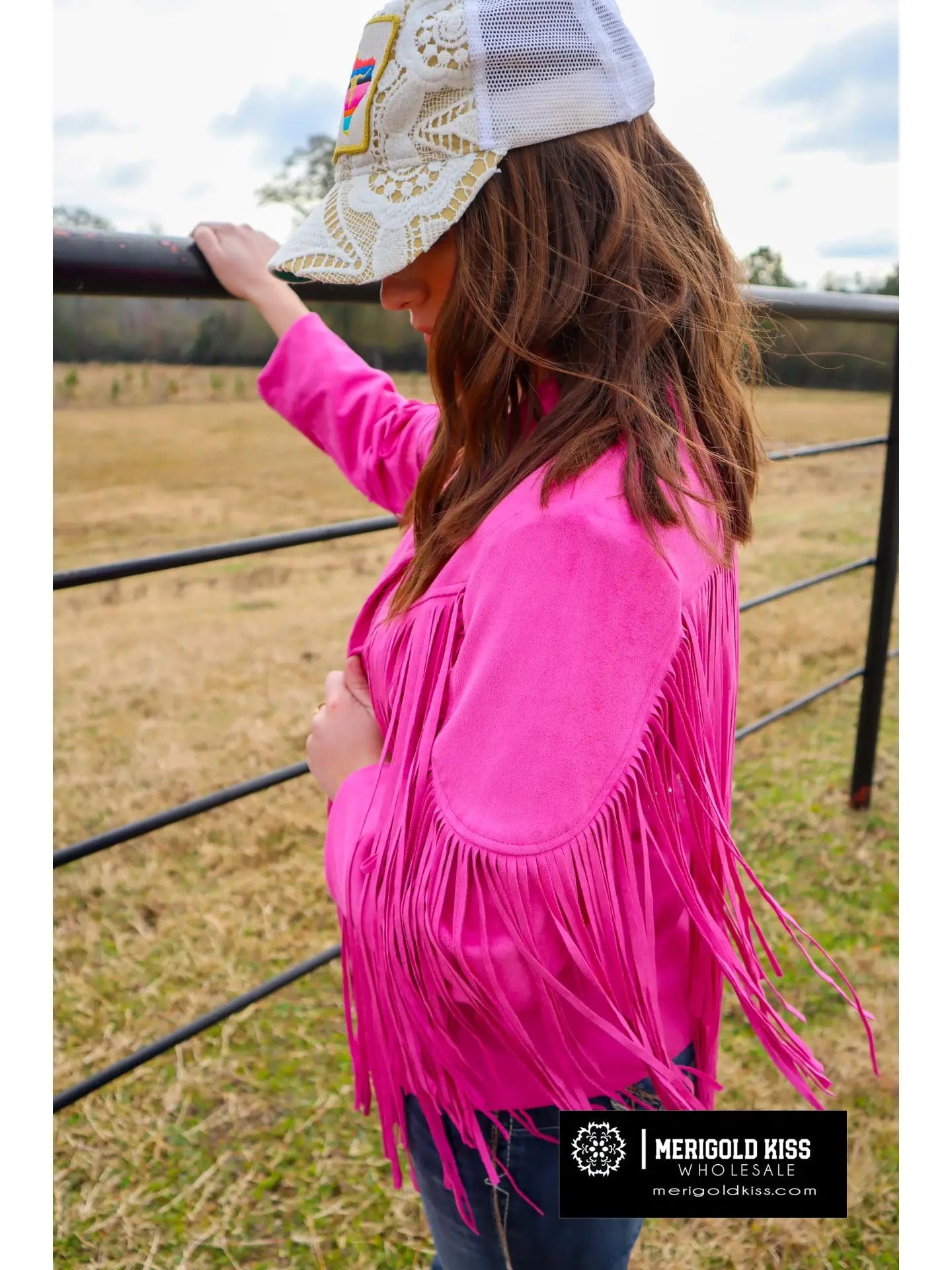 Hot Pink Fringe Jacket