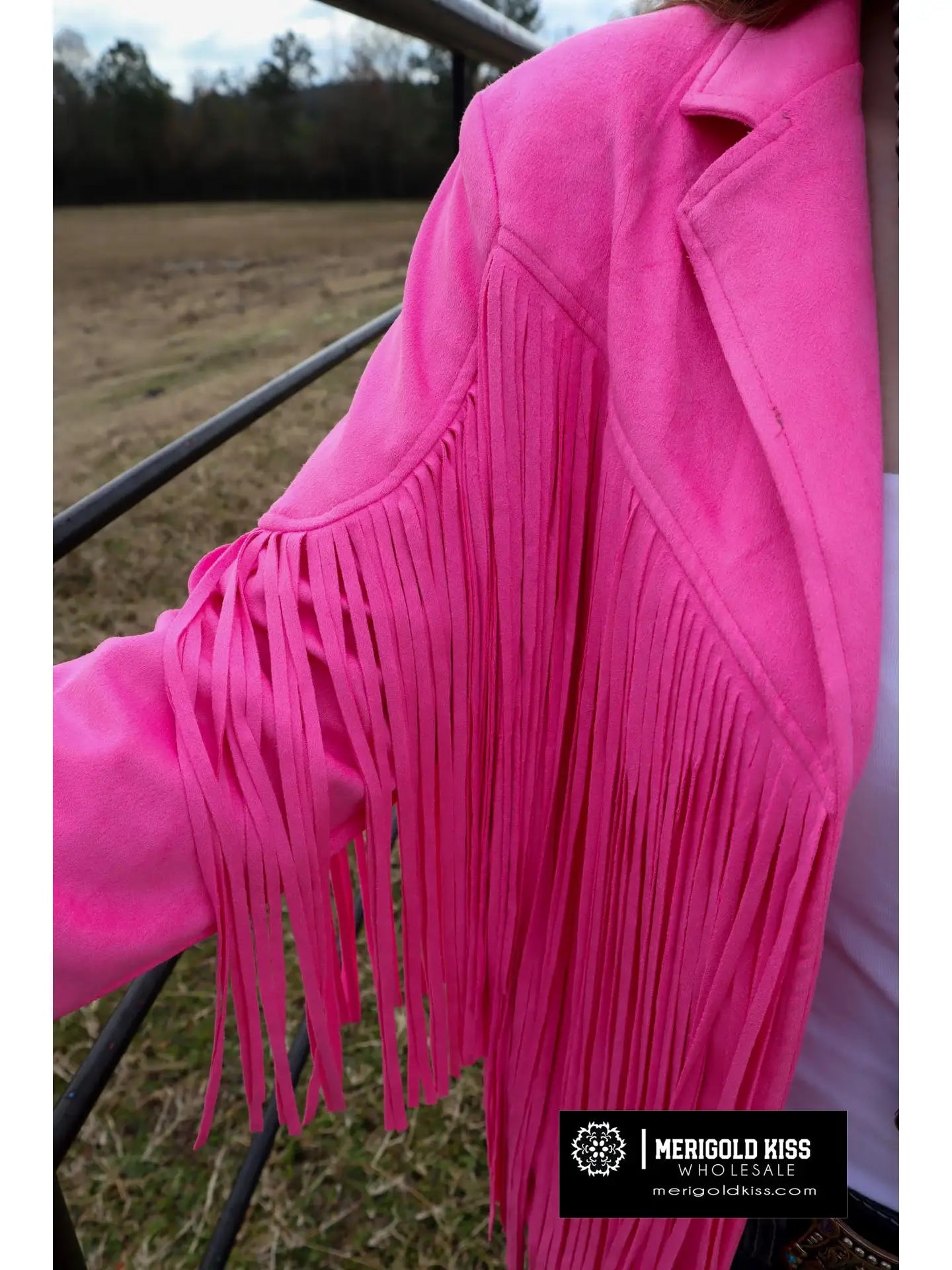 Hot Pink Fringe Jacket