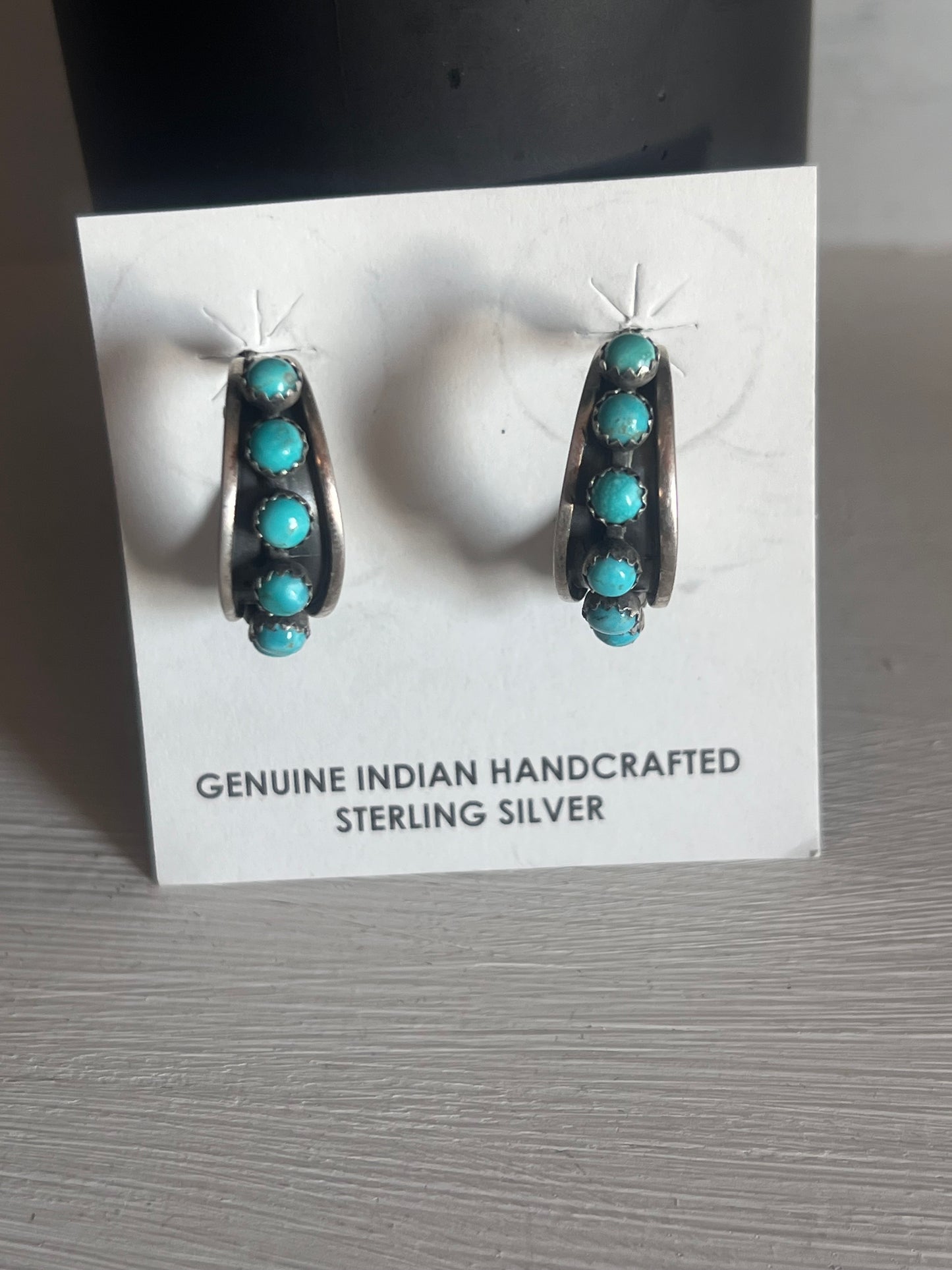 Turquoise Authentic Hoops