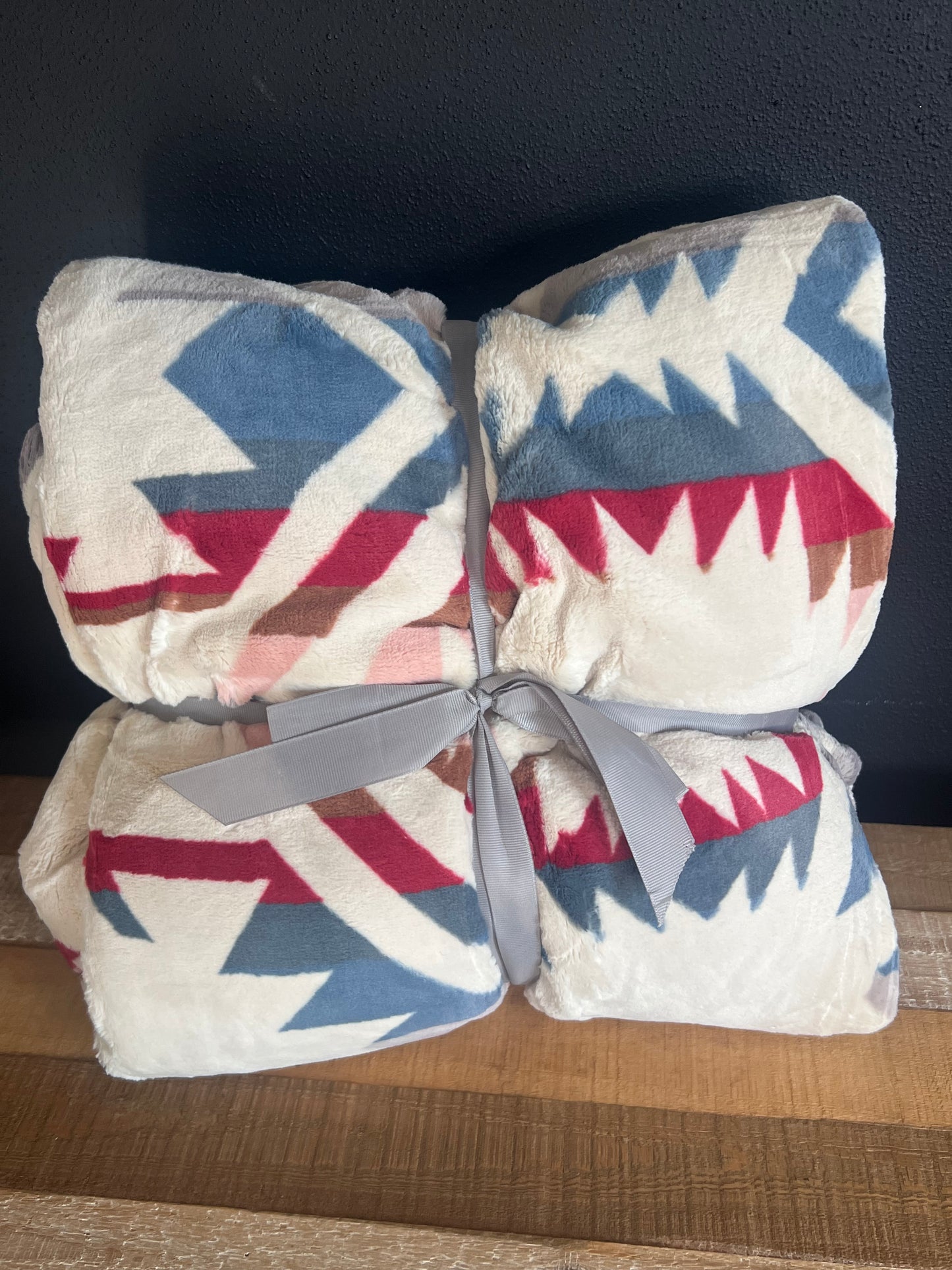 Cream Aztec Blanket