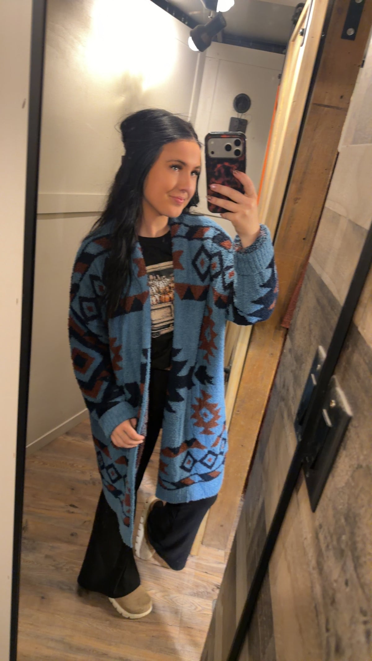 Trading Post Cardigan Blue