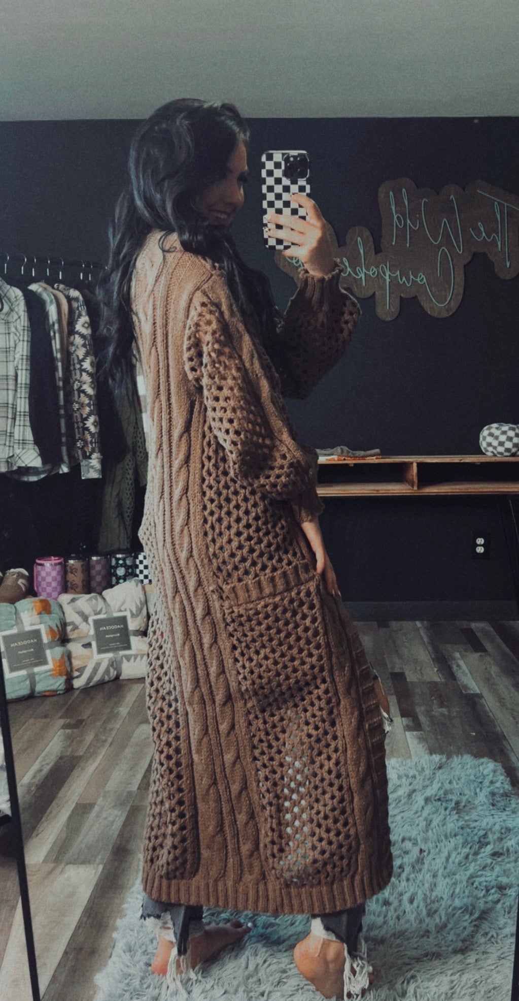 Kandias Knit Cardigan- Brown