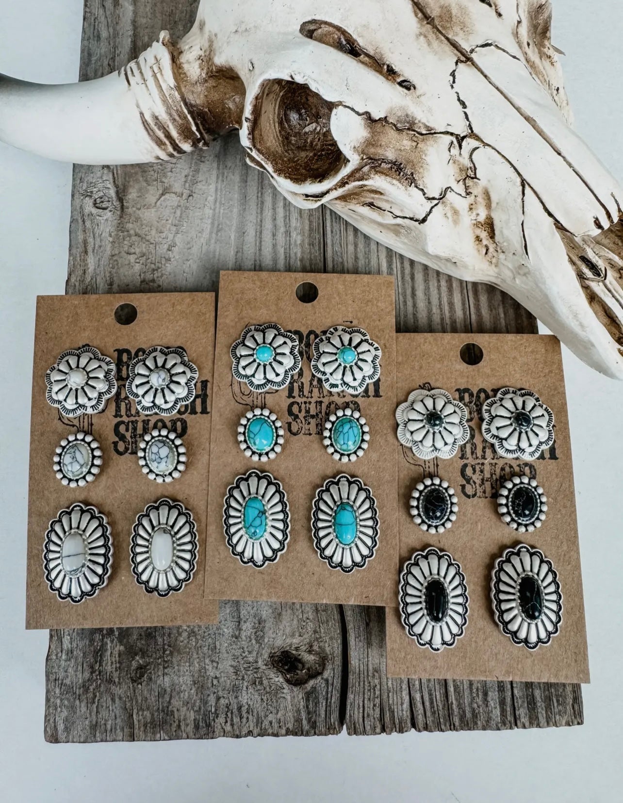 Concho Earring Set