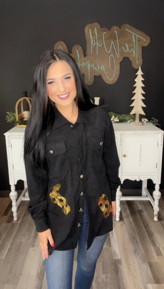 Golden Boots Shacket