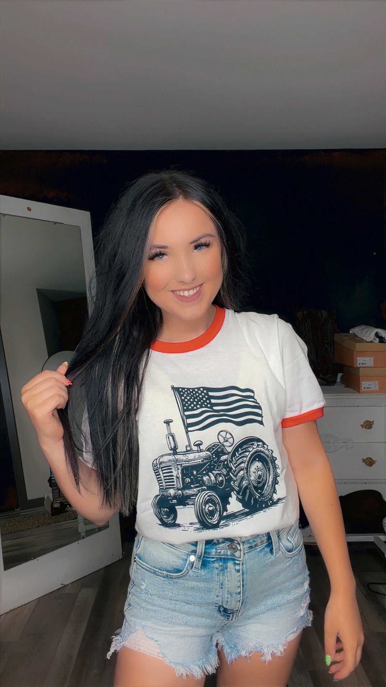 Patriotic Tractor Tee