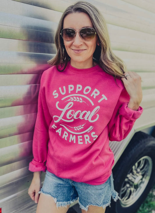 Support Local Farmers Crewneck