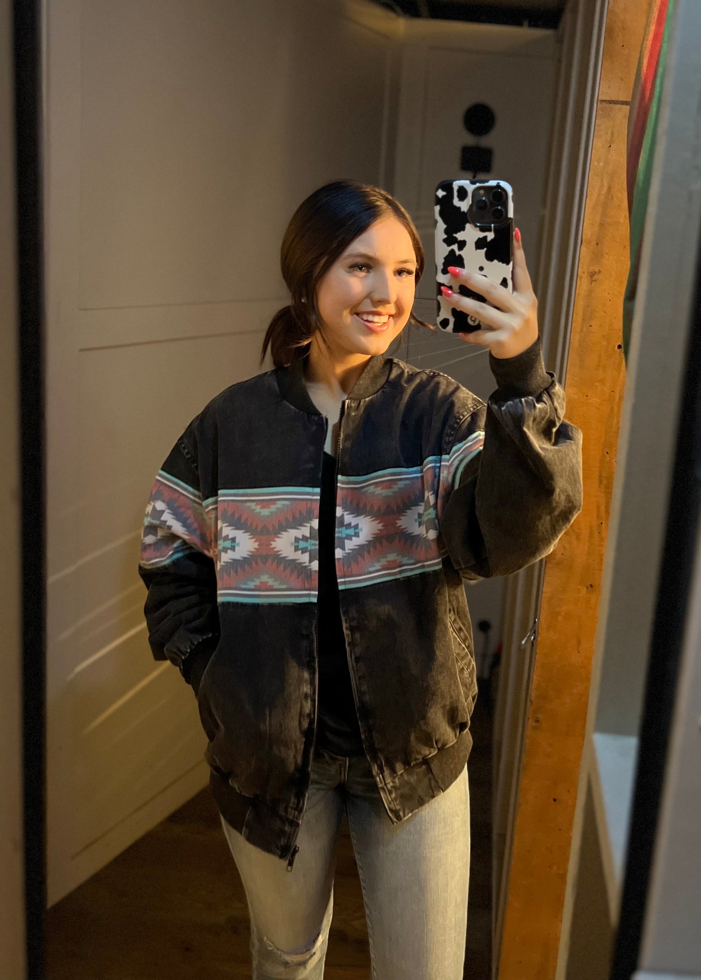 Ninety's Vibes Bomber Jacket