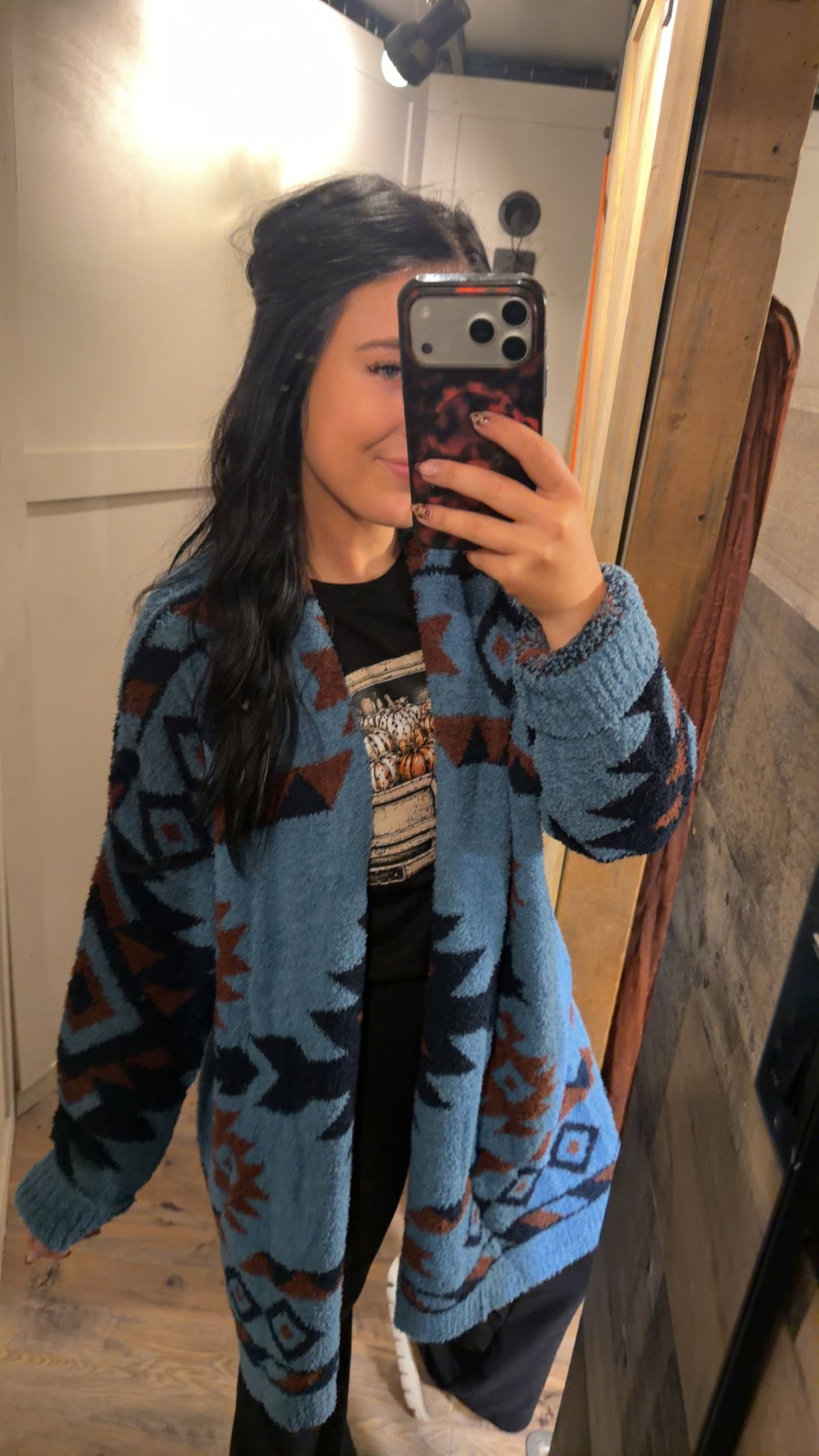 Trading Post Cardigan Blue