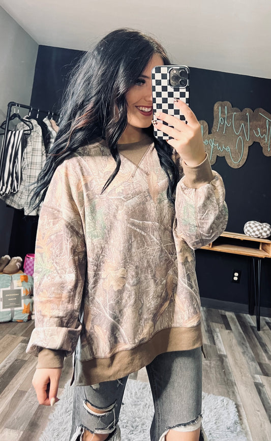 Camo Crewneck