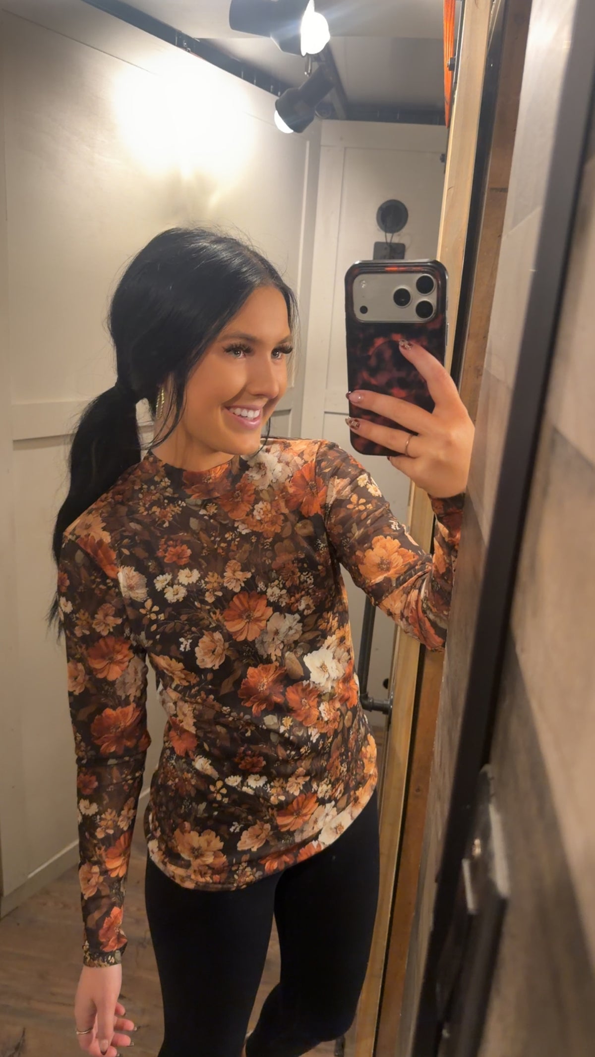 Maple Bloom Mesh Top