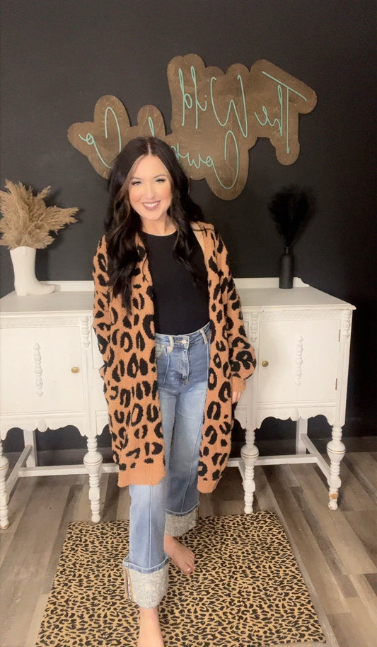Cheetah Cloud Cardigan