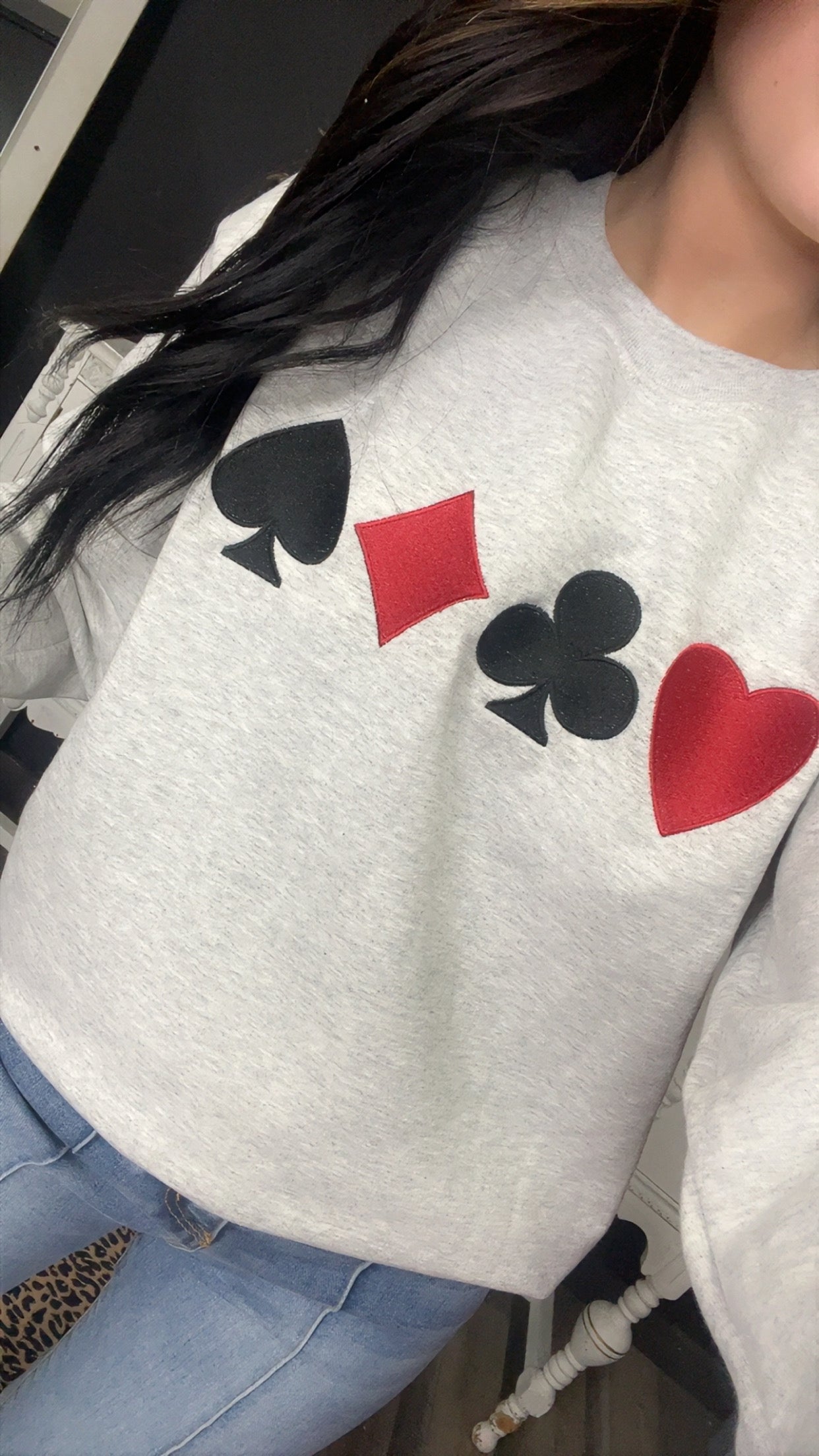 Lucky Draw Embroidered Crew