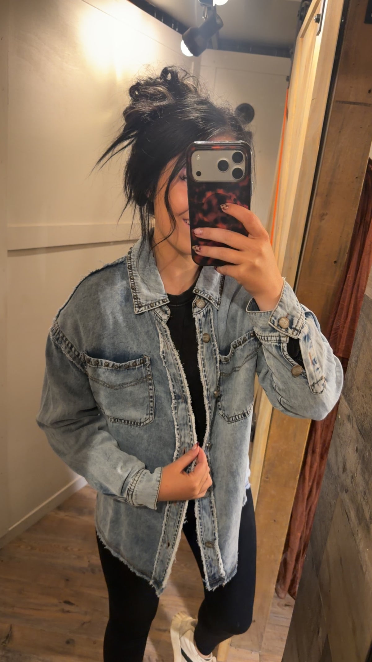 Studded Denim Jacket