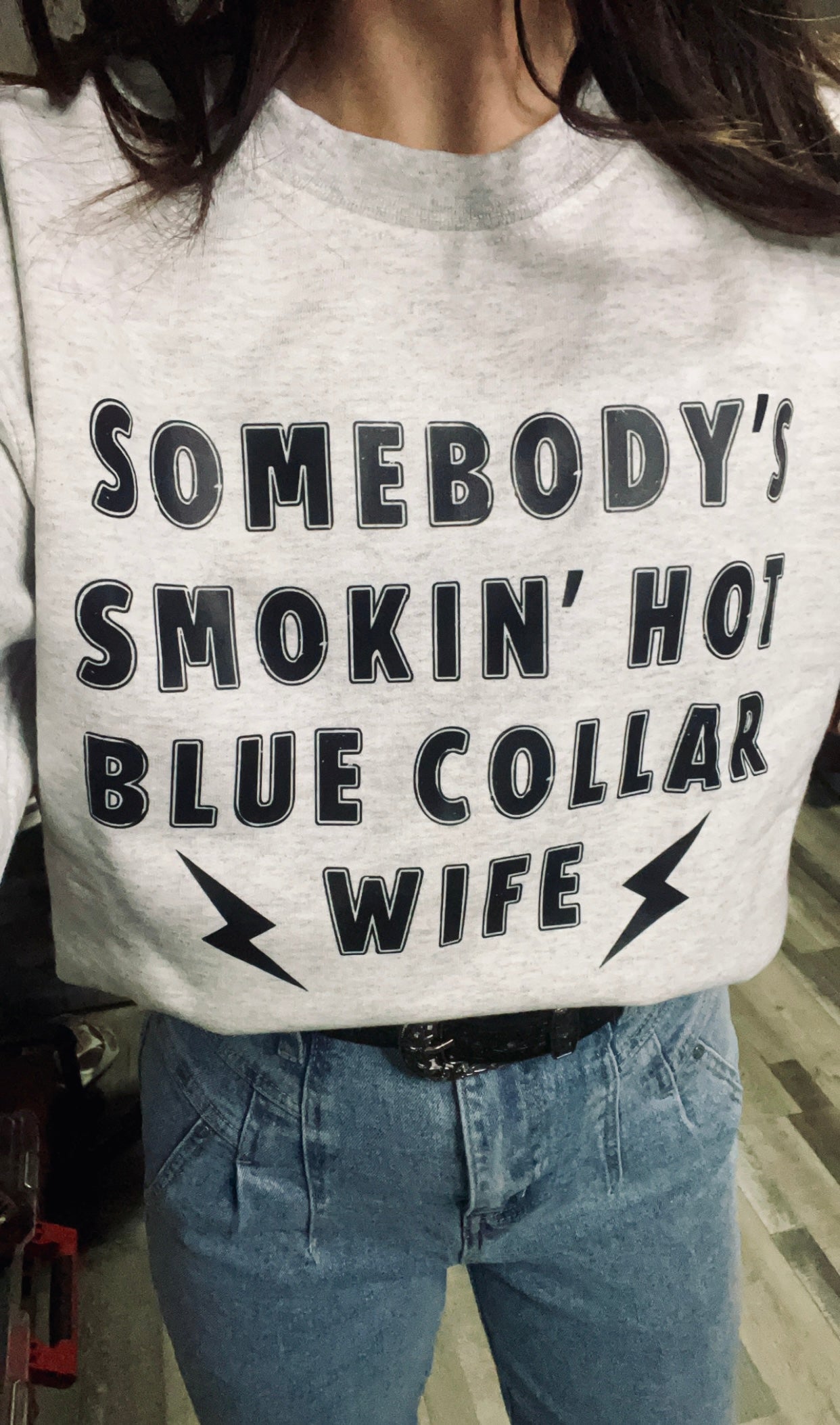 Blue Collar Wife Crewneck