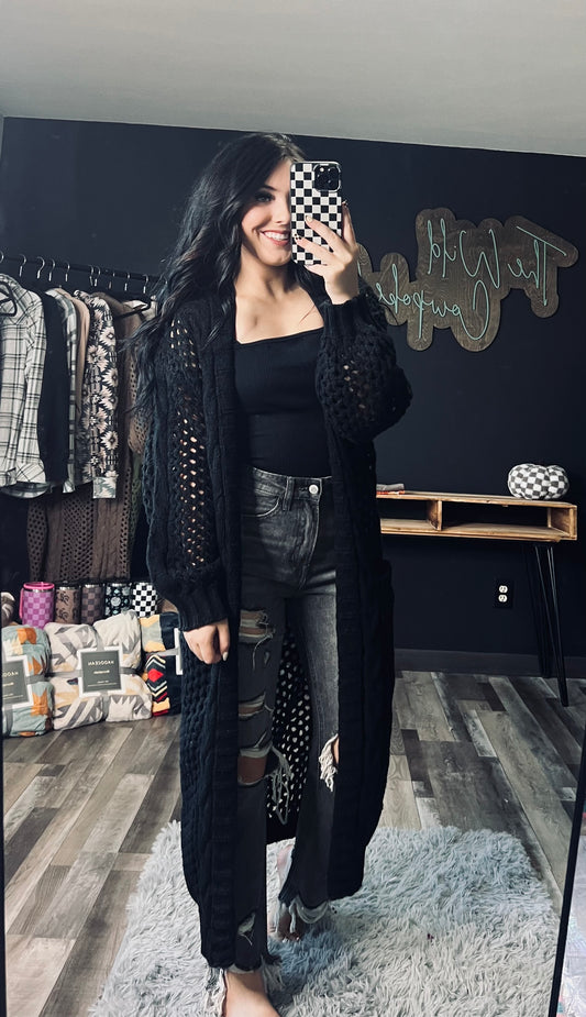 Kandias Knit Sweater- Black