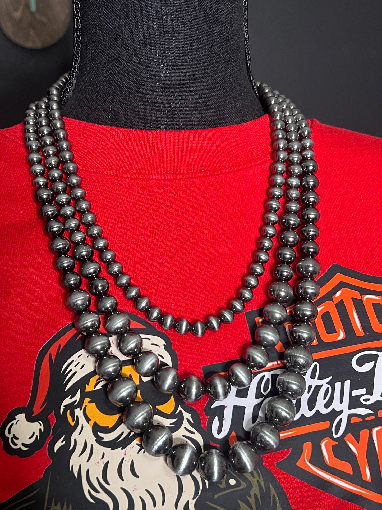 Triple Faux Navajo Pearl Strand