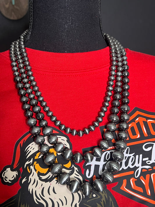 Triple Faux Navajo Pearl Strand