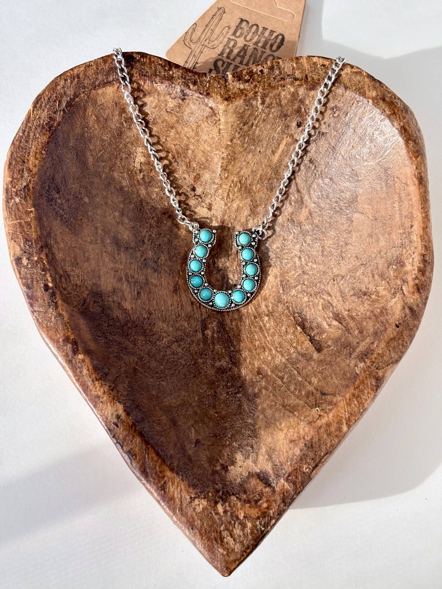 Turquoise Stone Pendant Necklace Bar