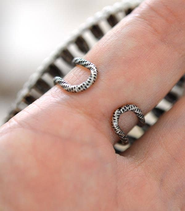 Oversized Oval Stone Ring: White