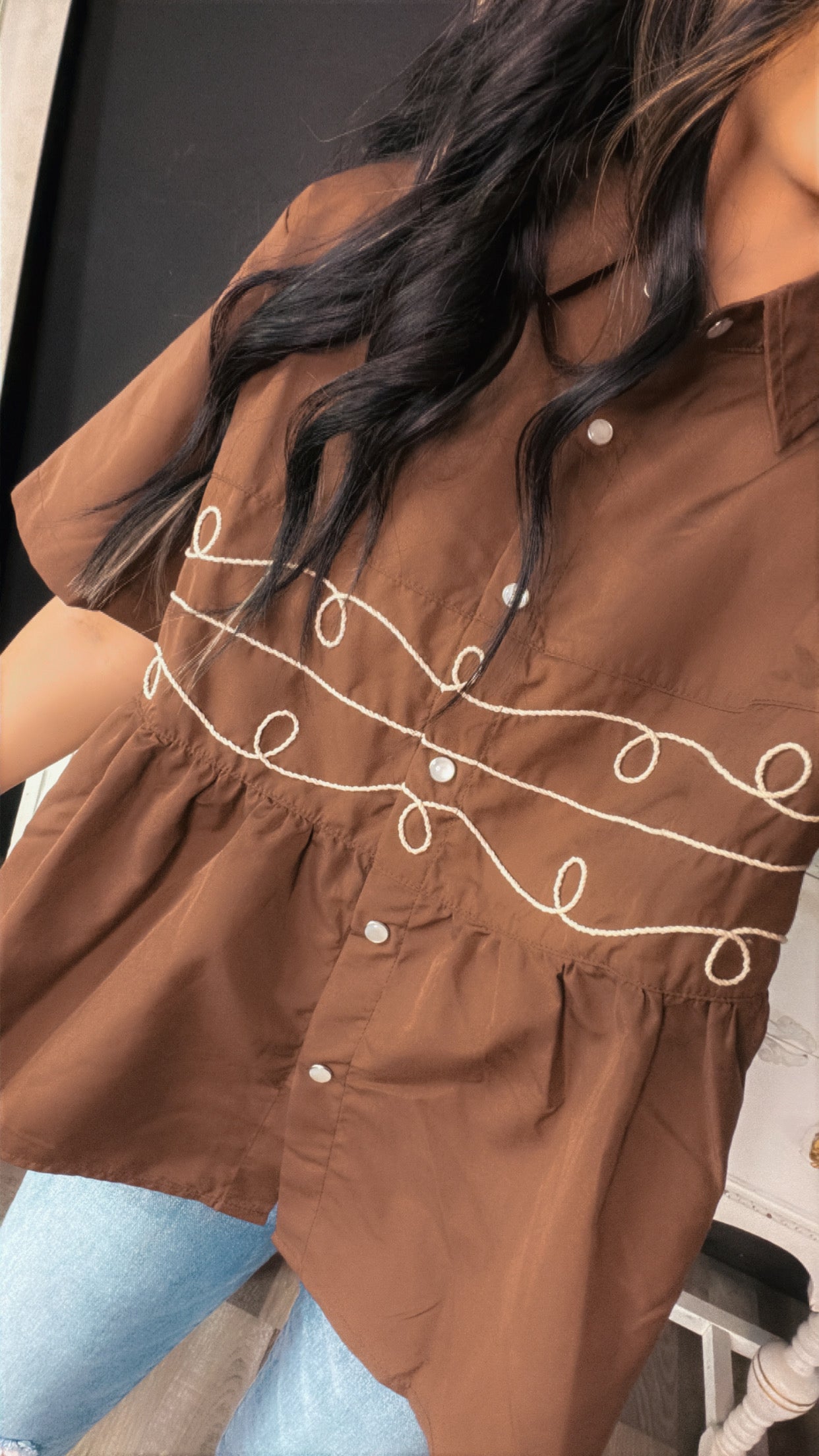 Loopty Lou Top Brown
