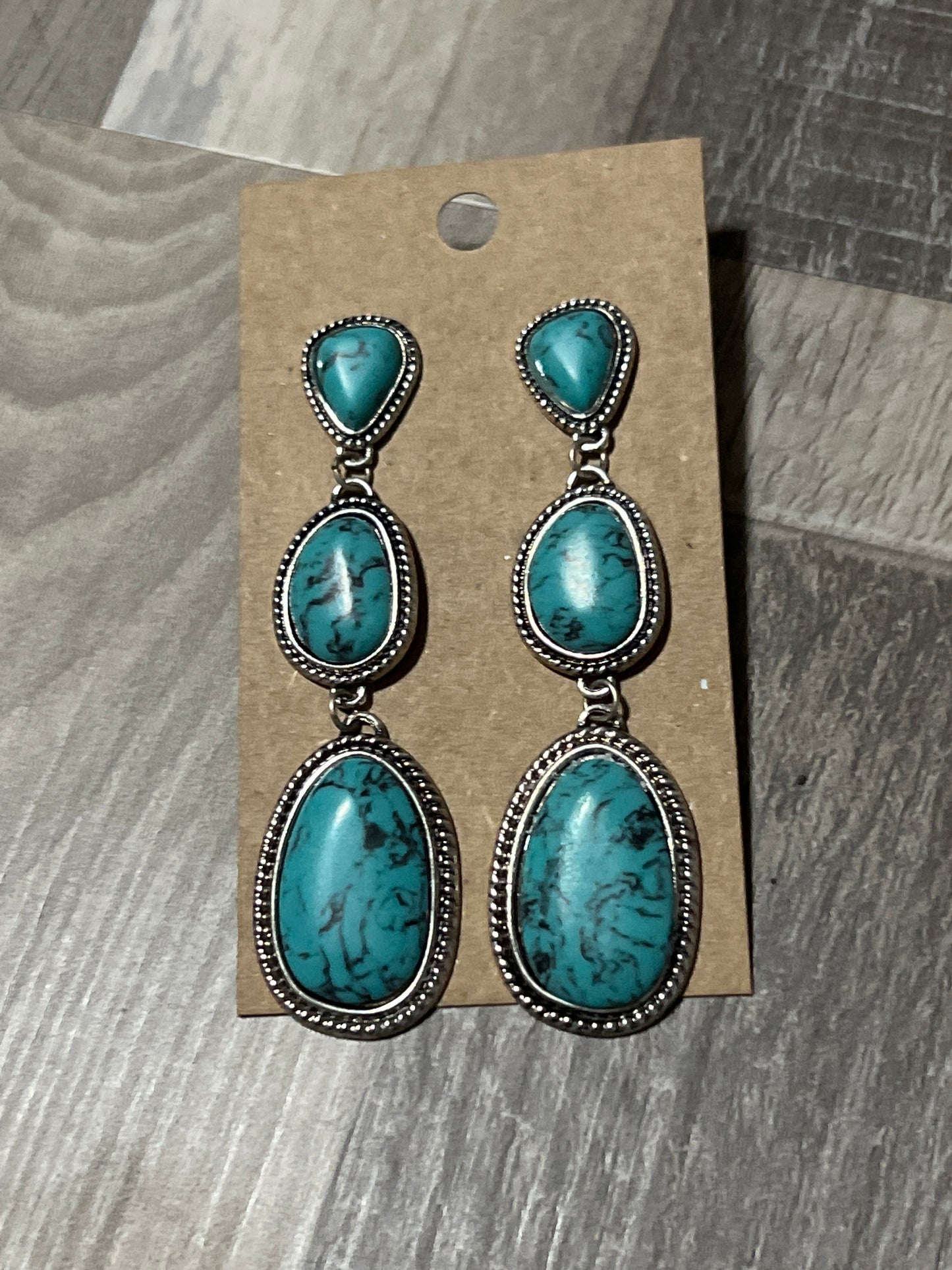 Stone Drop Earrings