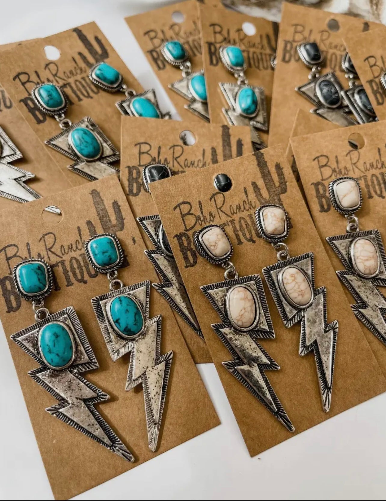 Lightning Bolt Dangle Earrings