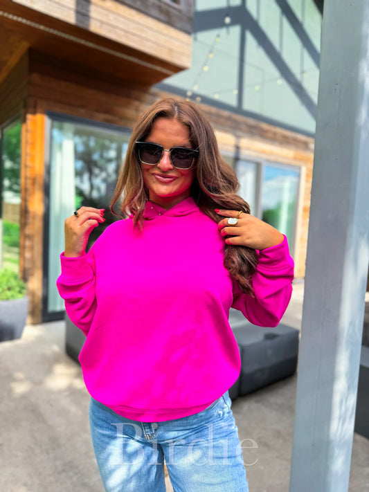 Bright Pink Hoodie