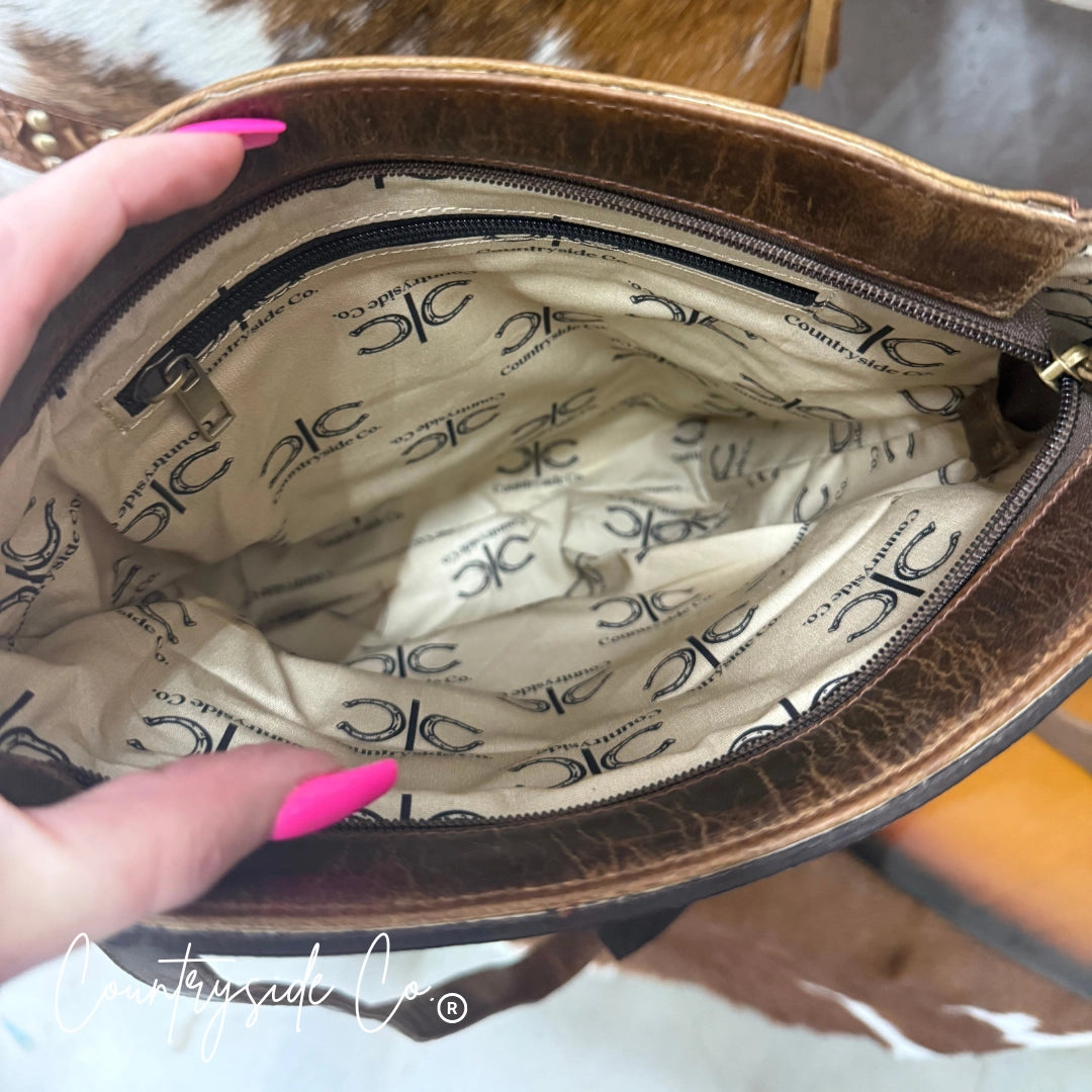 Bronco Tooled Bolt Purse