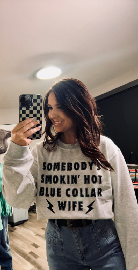 Blue Collar Wife Crewneck