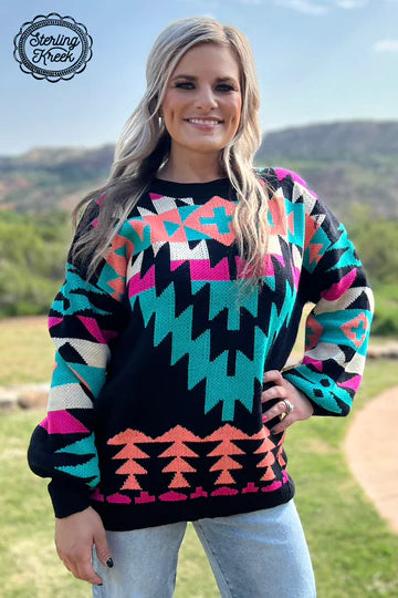 Western Lights Knit Sweater