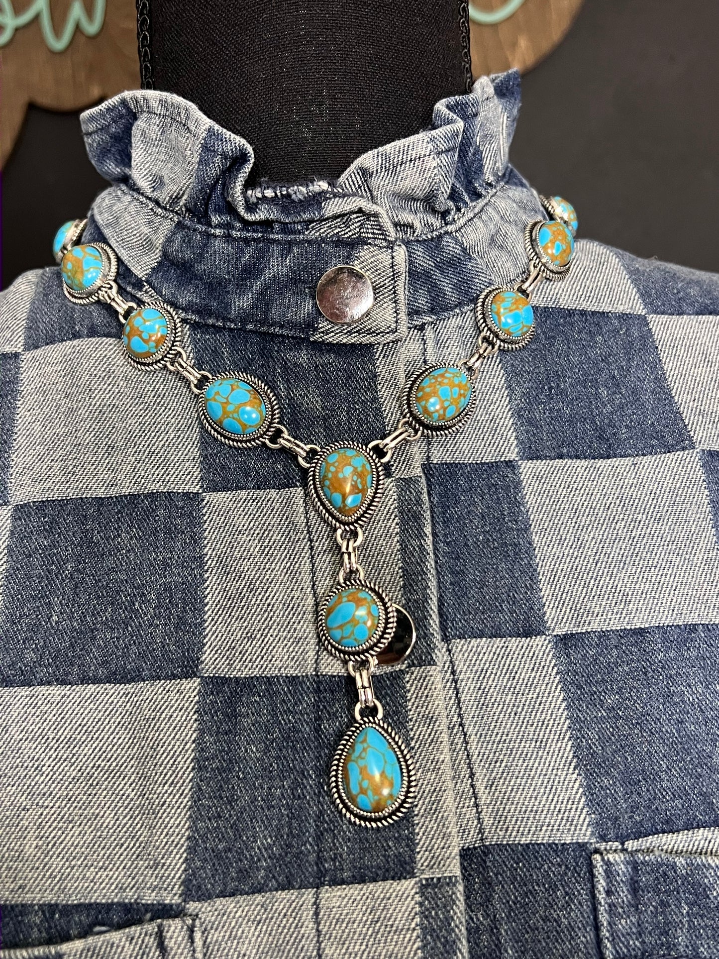 Turquoise Dangle Necklace