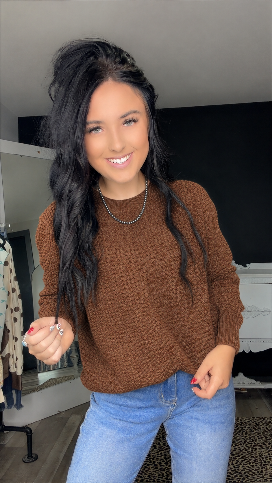 Sterling Staple Sweater - Saddle