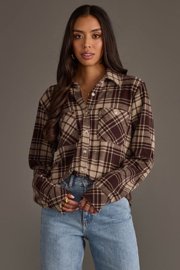 Chocolate Button Up Flannel