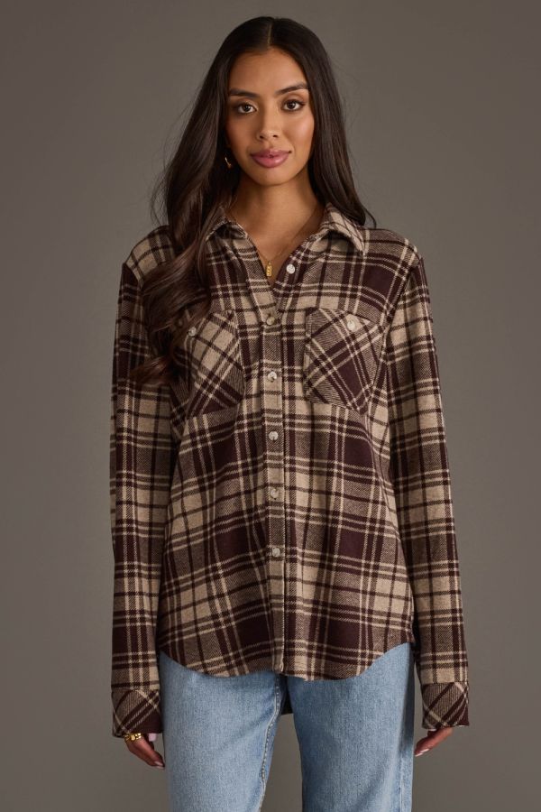 Chocolate Button Up Flannel