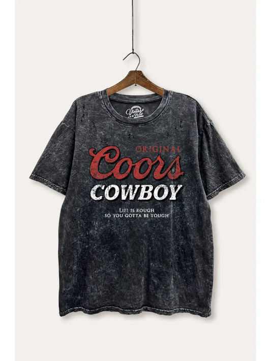 Coors Cowboy Mineral Wash Distress Tee