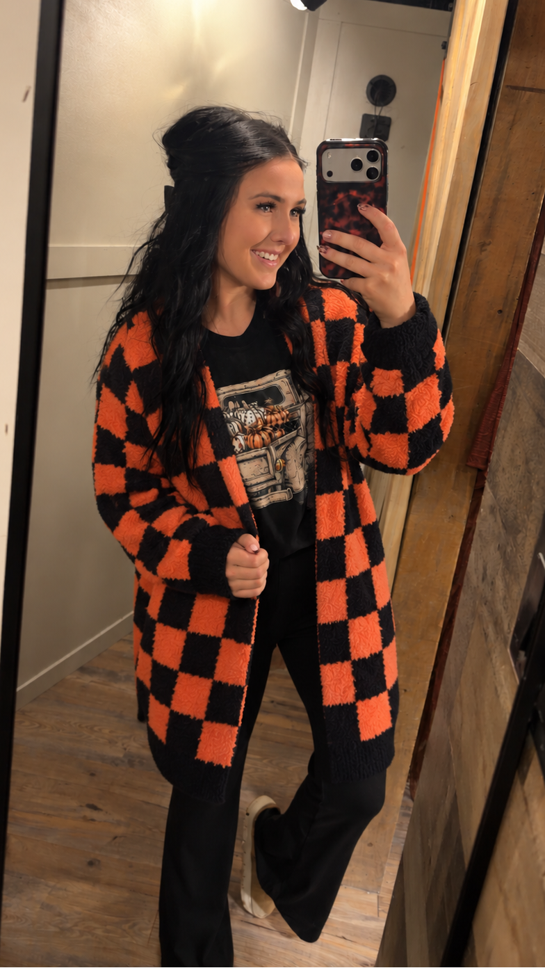 Checkered Cloud Cardigan