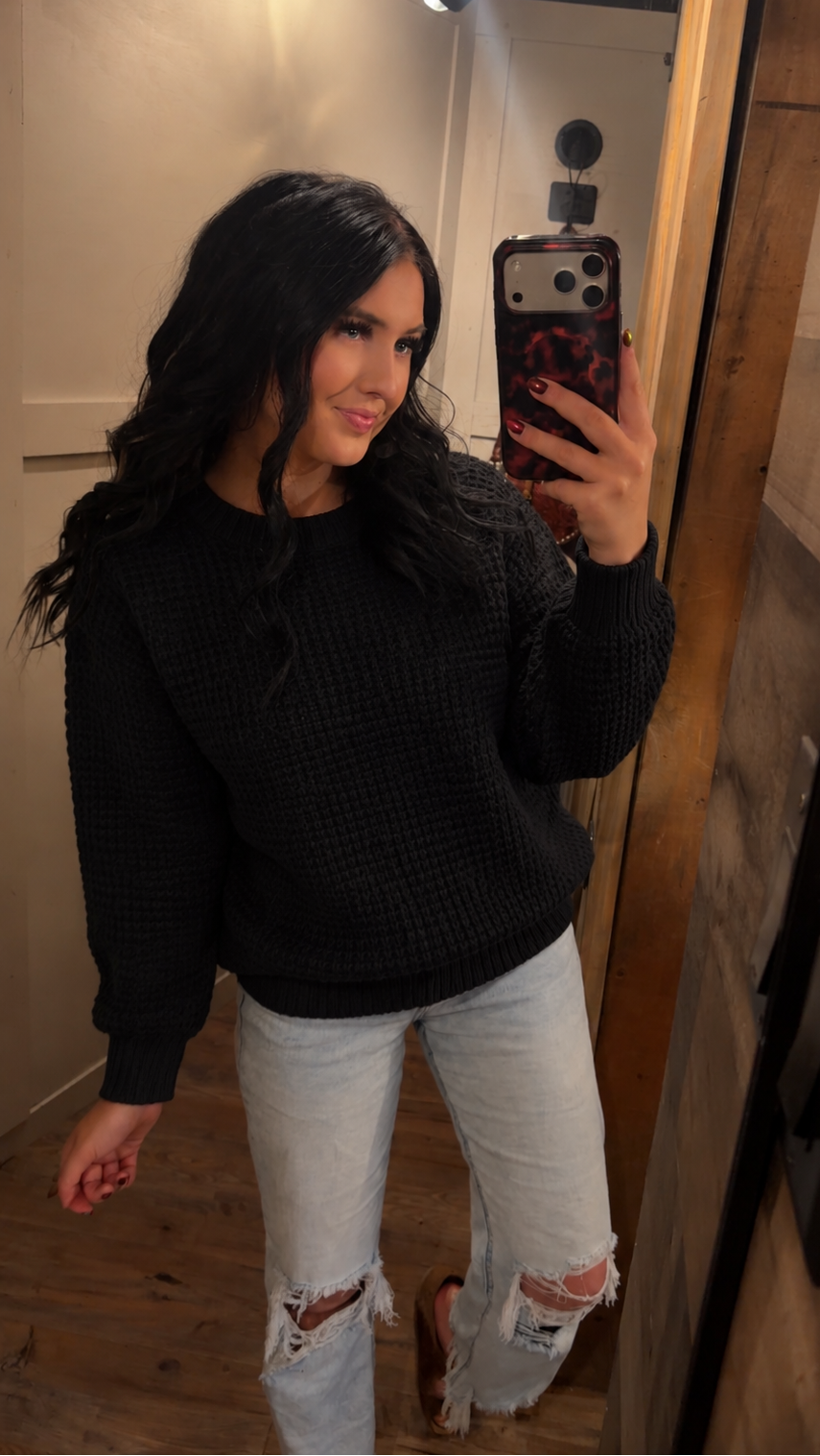 Sterling Staple Sweater- Black