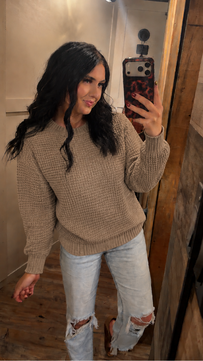 Sterling Staple Sweater- Camel
