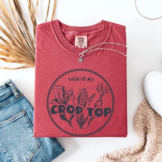 Crop Top - Crimson