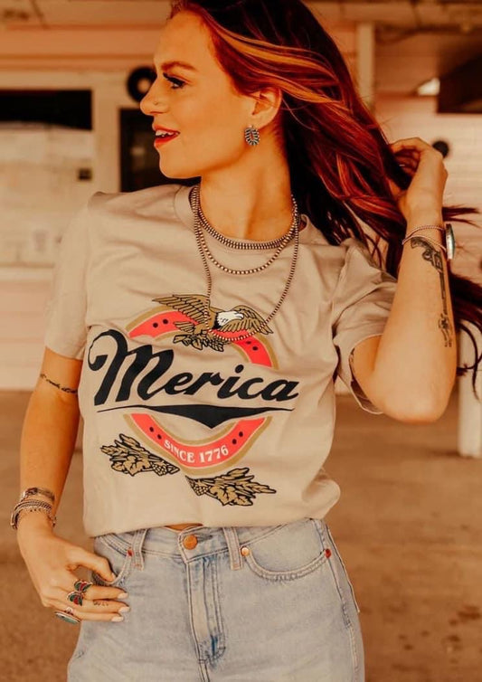 Merica Beer Tee